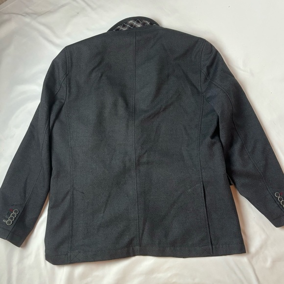 Calamar Casual Sakko Blazer Jacket Mens 44R Grey Chore Two Tone Made in Germany - Picture 2 of 9